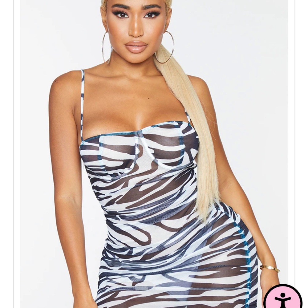 Stylish Zebra Print Dress